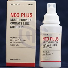 تصویر محلول شستشوی لنز نئو پلاس نئو ویژن 130 میل NEO VISION Neo Plus contact lens solution130 ml