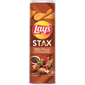 تصویر چیپس باربیکیو لیز استاکس LAYS STAX مدل BBQ با طعم کبابی 