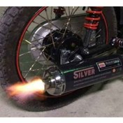 تصویر اگزوز قهرمانی سیلور ، مناسب موتور سیکلت هوندا انژکتوری ، از 125 تا 200 سی سی 