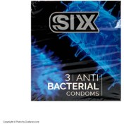 تصویر کاندوم آنتی باکتریال سیکس سه عددی 