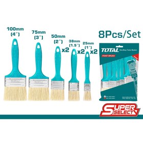 تصویر ست قلم رنگ 8 عددی توتال مدل THT8450801 TOTAL 8pcs paint brush set (THT8450801)