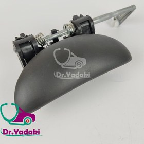 تصویر دستگیره درب پژو 206 بیرونی جلو چپ (سمت راننده) شرکتی ایساکو اصل 0630400699 