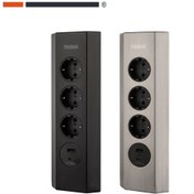 تصویر پریز کنج ملونی مدل 10086 سه خانه 