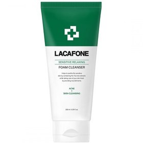 تصویر فوم چند کاره لاکافون برای پوست های حساس و آکنه ای Lacafone Sensitive Relaxing Foam Cleanser (200ml)