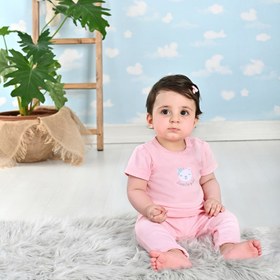 تصویر بلوز آستین کوتاه (تیشرت) نوزاد دخترانه طرح لاولی نیلی Nili Lovely Nili Lovely Baby Girl Short Sleeve Shirt