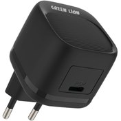 تصویر کلگی فست شارژ Green Lion GNPD20EUWCBK 3A PD 20W - مشکی Green Lion GNPD20EUWCBK 3A PD 20W Fast Wall Charger