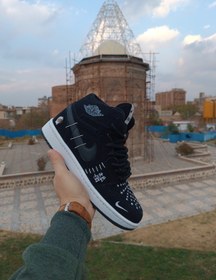 تصویر کتونی نایک وودو ساقدار رنگ طوسی مشکی جدید و ترند NIKE AIR VODOO 