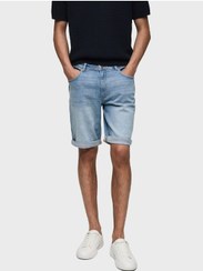 تصویر شلوارک جین ضروری برند mango man Essential Denim Shorts