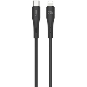 تصویر کابل شارژ 27 وات دو متری USB-C به lightning برند TOTU 