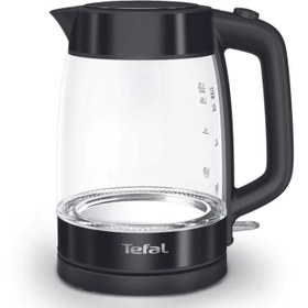 تصویر کتری برقی شیشه‌ای تفال مدل Kl840830 Tefal glass electric kettle model Kl840830