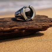 تصویر انگشتر استیل تاج شکسته 