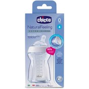 تصویر شیشه شیر پیرکس جریان معمولی چیکو CHICCO 250ML GLASS 