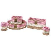 تصویر سبد بافتنی مدل تریکو کد 44 مجموعه 5 عددی 