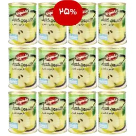 تصویر شل کمپوت گلابی 350 گرمی (12عددی) 