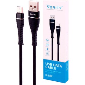 تصویر کابل تایپ سی فست شارژ Verity CB3136T 1m Verity CB3136T 1m Fast Type-C Cable