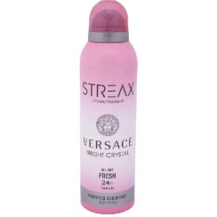 تصویر اسپری بدن زنانه استریکس مدل VERSACE Bright Crystal حجم ۲۰۰ میلی لیتر 