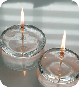 تصویر شیشه شمع مدل عدسی 