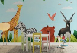 تصویر پوستر کودک و نوزاد طرح دنیای حیوا نات | FR-N۱۰۷۸۲-A - ویکتوریا 