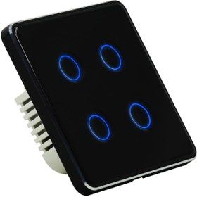 تصویر کلید چهار پل Zigbee مدل curve 