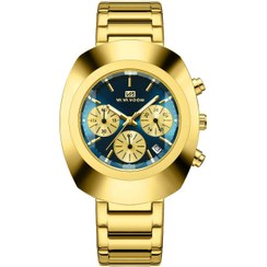 تصویر ساعت مچی مردانه استیل سه موتوره کرنوگراف ضد آب واوا ووم VAVA VOOM الماسی VAVA VOOM