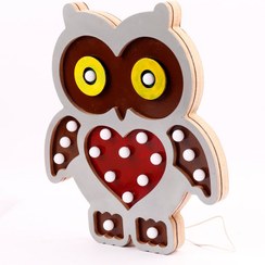 تصویر چراغ خواب مدل جغد نارنجی مدل 508388 