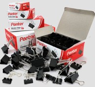 تصویر گیره دوبل Panter BC103 32mm بسته 12 عددی Panter BC103 32mm Blinder Clips