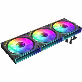 تصویر فن کیس GameMax FN12A-S3I - Black - 3 in 1 