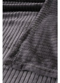 تصویر پتو دولایه کوردوروی ایپک‌سافت - آنتراسیت برند favora İpeksoft Corduroy Double Blanket - Anthracite