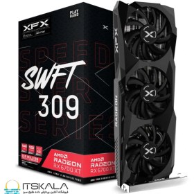 تصویر کارت گرافیک کارکرده XFX AMD Radeon RX 6700 XT SWFT 309 ظرفیت 12 گیگا بایت کارت گرافیک کارکرده XFX AMD Radeon RX 6700 XT SWFT 309 ظرفیت 12 گیگا بایت