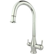 تصویر شیر آشپزخانه  راسان مدل رزا دومنظوره  کروم Rassan roza kitchen faucet