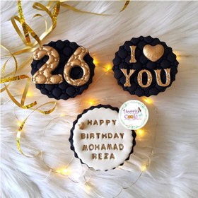 تصویر پک کاپ کیک تولد مردانه 