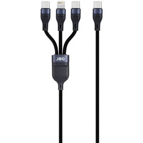 تصویر کابل شارژ سه کاره JBQ مدل CA-537 JBQ Triple Charging Cable Model CA-537