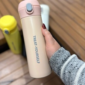 تصویر تراول ماگ TREAT-YOURSELF گنجایش۵۰۰میلی لیتر استیل travel mug TREAT-YOURSELF 500ml steel