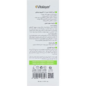 تصویر کرم ضد جوش ویتالیر Activit حجم ۳۰ میل با آزلائیک اسید ۱۰ درصد 