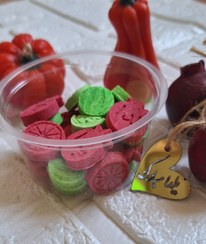 تصویر قند تزیینی یلدایی بسته 25 عددی با طعم وانیل و هل 