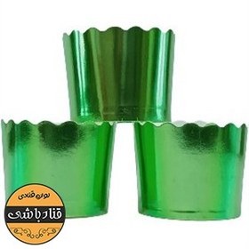 تصویر کپسول کاپ کیک سبز 