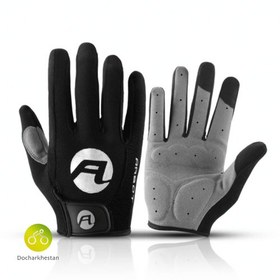 تصویر دستکش ورزشی دوچرخه سواری شیمانو مدل Wind Protector مشکی تیره Shimano Bicycle Gloves Wind Protector 