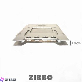 تصویر فایرباکس جیبی کمپینگ زیبو مدل Zibbo box X1 استیل 304 