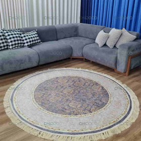 تصویر فرش گرد مدرن کد C03 