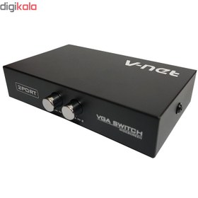 تصویر سوییچ دو پورت وی نت مدل VGA Switch 