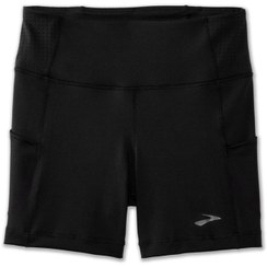 تصویر بایکر ورزشی پلاس سایز زنانه بروکس Brooks Method 5″ Short Tight مشکی 