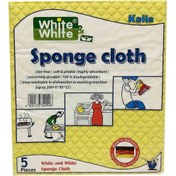تصویر دستمال اسفنجی وایت اند وایت 5 عددی ا Sponge Cloth Sponge Cloth