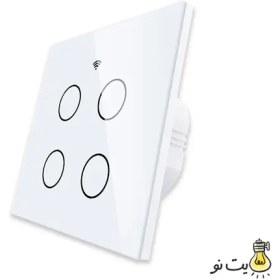 تصویر کلید هوشمند لمسی MOES سفید 