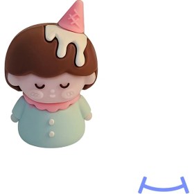 تصویر تراش طرح دختر و بستنی 