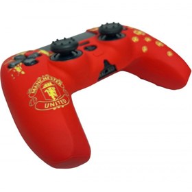 تصویر روکش دسته پلی استیشن 5 و دو عدد محافظ آنالوگ - Silicone Cover Dualsense PS5 Manchester United Design 