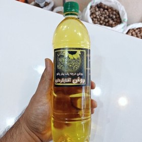 تصویر روغن آفتاب گردان کارگاهی خالص و تضمینی یک لیتری حدود 930 گرم 