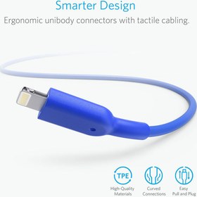 تصویر کابل تبدیل USB به لایتنینگ انکر مدل A8433 طول 1.8 متر Anker A8433 USB To Lightning Cable 1.8m