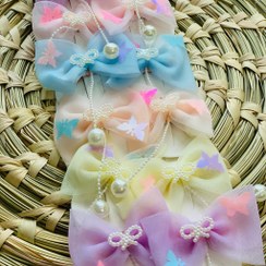 تصویر گیره انبری جفتی پاپیون آویز دار 1 