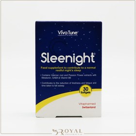 تصویر سافت ژل اسلینایت 30 عدد ویواتیون VivaTune Sleenight 30 Softgels