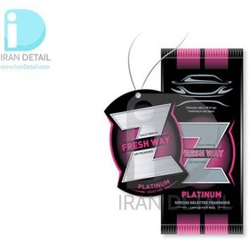 تصویر خوشبوکننده خودرو کارتی فرش وی مدل Fresh Way Car Air Freshener PLATINUM Z 